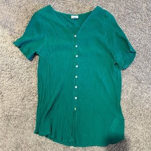 LuLaRoe Shannah V-Neck Button Down Shirt 2XL Like New